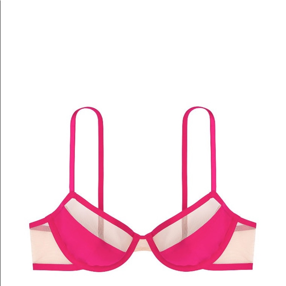 NWT Victoria’s Secret Unlined Mesh Demi Bra
